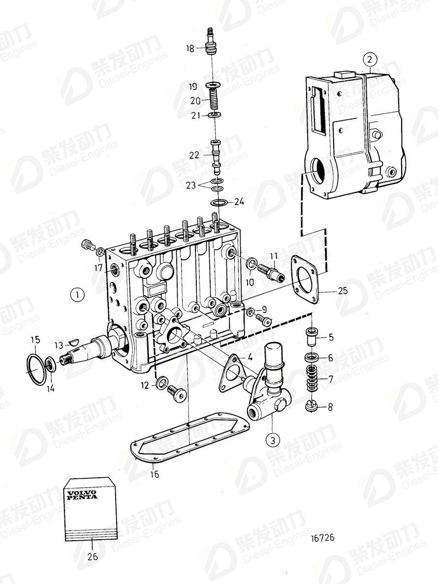 VOLVO Injection pump 865559 Drawing